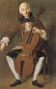 Johann Wolfgang von Goethe who worked in vienna and madrid. he was a fine cellist USA oil painting artist